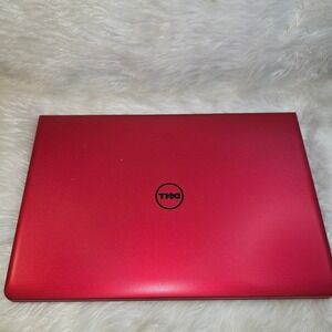 Dell Laptop AMD A8 Red Windows Setup Working DVD HDMI No Charger